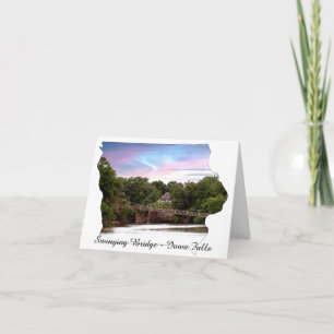 Tarjeta de nota - Puente giratorio, Cataratas Iowa