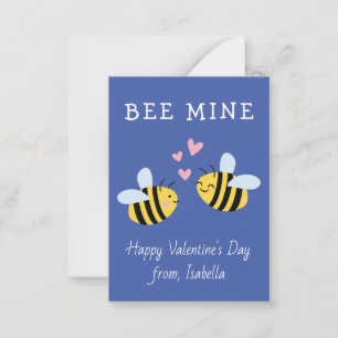 Tarjeta de nota púrpura de BEE MINE Classroom vale