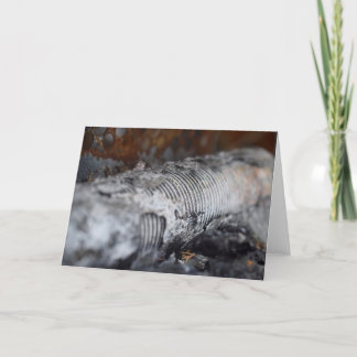 Tarjeta de nota "quemada"