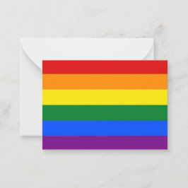 Tarjeta de nota RAINBOW al PERSONALIZAR o PERSONAL