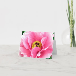 Tarjeta de nota real del Peony