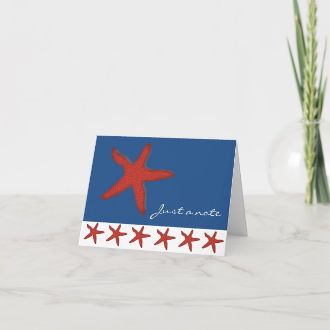Tarjeta de nota Red Starfish (Anverso)