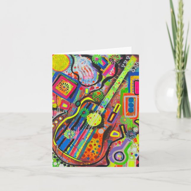 Tarjeta de nota ROCK in USA Blank (Anverso)