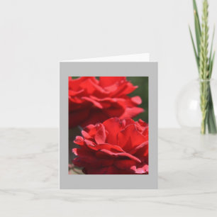 Tarjeta de nota roja para Bouquet