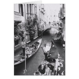 Tarjeta de nota romántica del saludo de Italia de