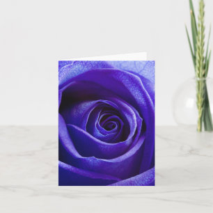 Tarjeta de nota Rosa azul