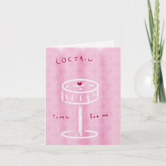 Tarjeta de nota rosa doblada