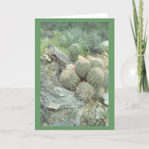 Tarjeta de nota Saguaro Swirl Cacti o tarjetas de 