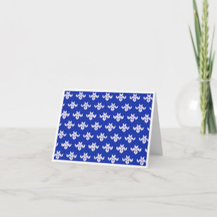 Tarjeta de nota SCANDIA BLUE KNIT / Horizontal