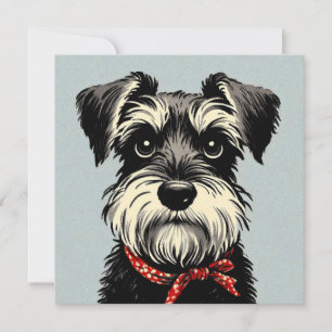 Tarjeta de nota Schnauzer