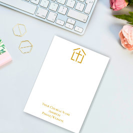 Tarjeta de nota simple Gold Cross