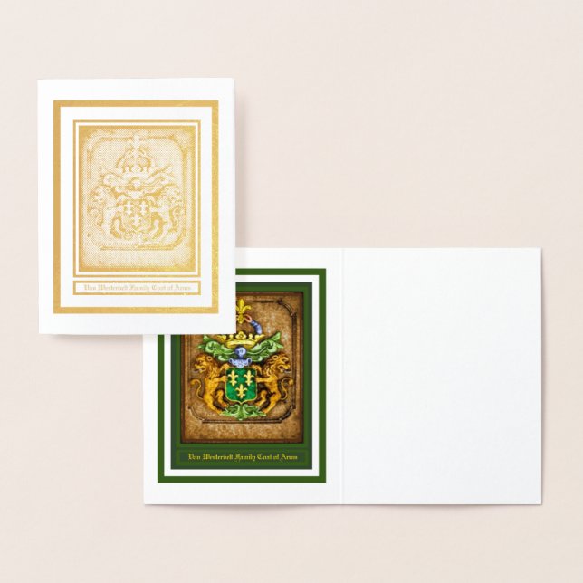 Tarjeta de nota sobre el Relieve metalizado Van We (Demostración)