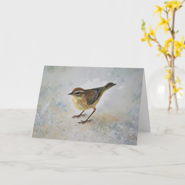 Tarjeta de nota sobre la naturaleza del arte de lo (flor amarilla)