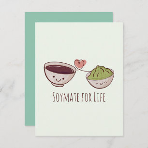 Tarjeta de nota Soymate para la vida