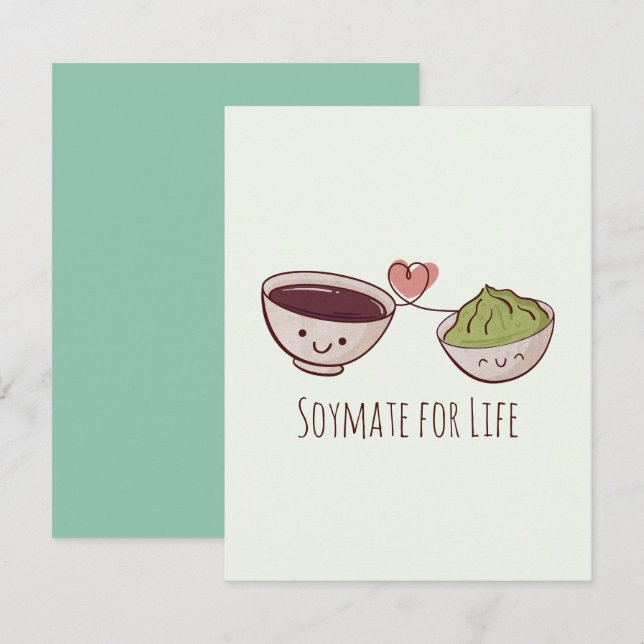 Tarjeta de nota Soymate para toda la vida (Anverso / Reverso)