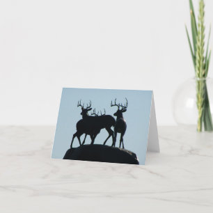 Tarjeta de nota "Stags at Boldt Castle"