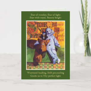 Tarjeta de nota STAR OF WONDER Navidades