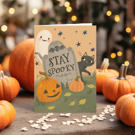 Tarjeta de nota Stay Spooky Halloween