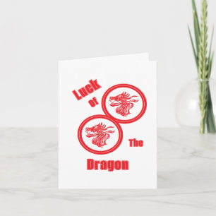 Tarjeta De Nota: Suerte Del Dragón