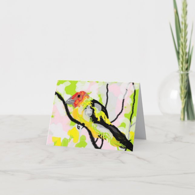 Tarjeta de nota : Tanagers (Anverso)