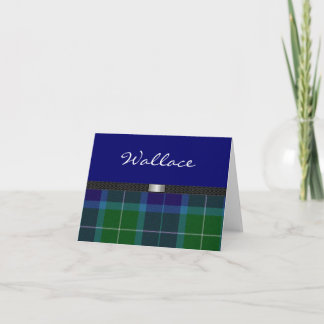 Tarjeta de nota Tartan Plaid