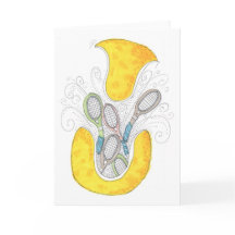 Tarjeta de nota - Tennis Ball Surprise
