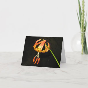 Tarjeta de nota Tiger Lily