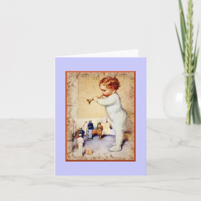 Tarjeta de nota tocando mi cuerno (Anverso)