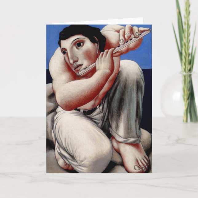 Tarjeta de nota Tom X "Flute on a Beach" (Anverso)