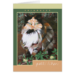Tarjeta de nota "Triángulos" - Colección Gatti L