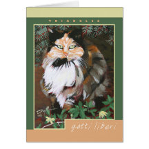 Tarjeta de nota "Triángulos" - Colección Gatti Lib