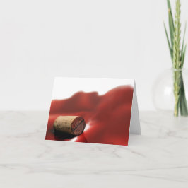 Tarjeta de nota "UnCorKed" para los amantes del vi
