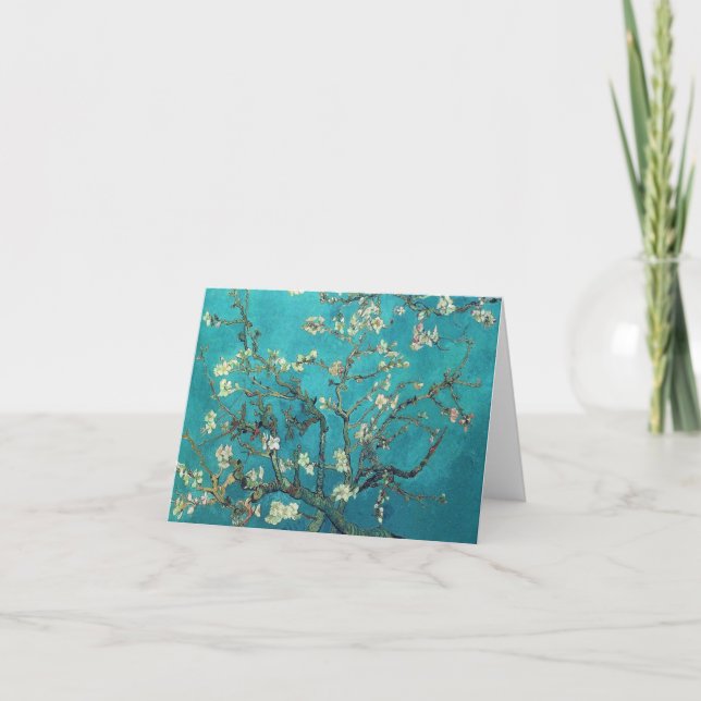Tarjeta de nota Van Gogh Almond Blossoms (Anverso)