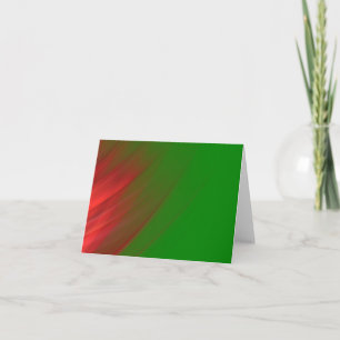 tarjeta de nota verde y roja