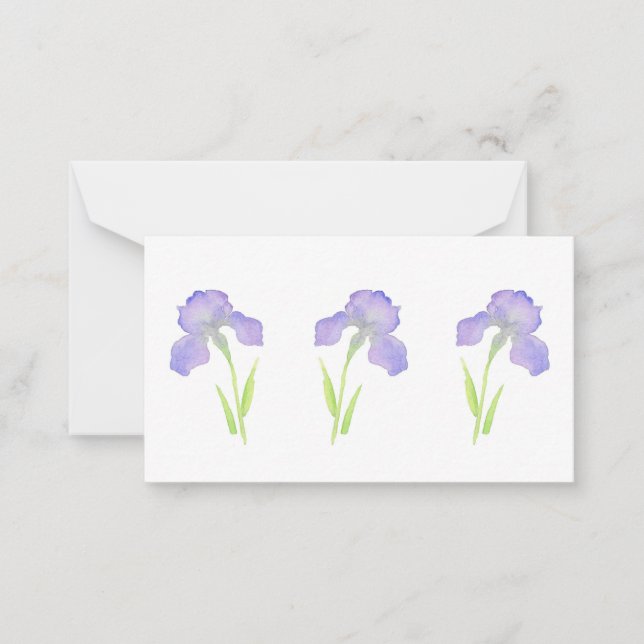 Tarjeta de nota Violet Iris (Anverso)