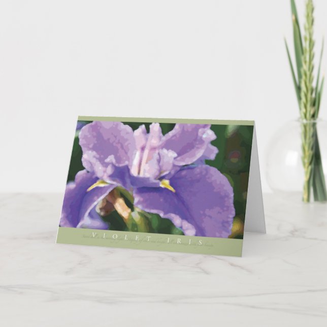 Tarjeta de nota Violet Iris (Anverso)