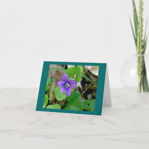 Tarjeta de nota violeta
