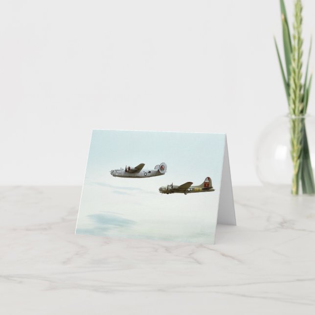 Tarjeta de nota volante B24 y B17 (Anverso)