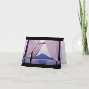 Tarjeta de nota volcánica