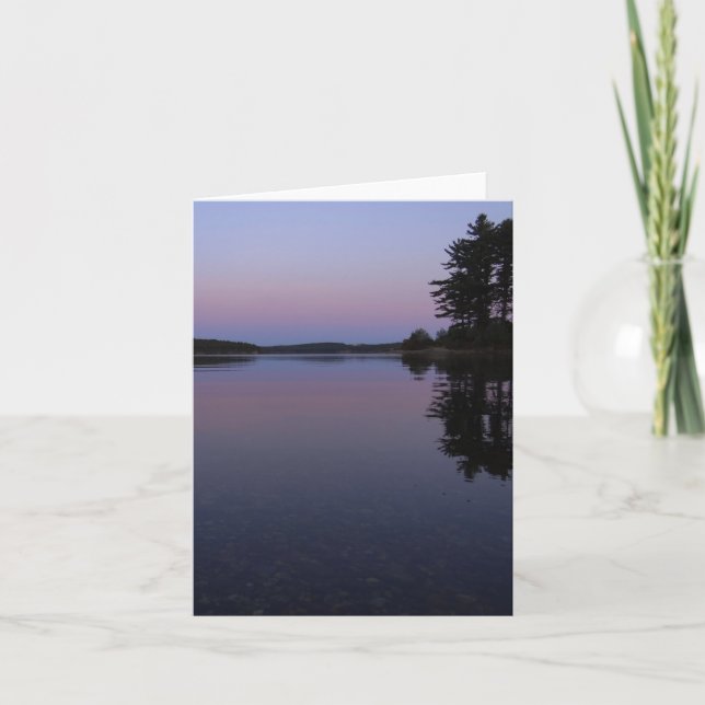 Tarjeta de nota Wachusett Sunset (Anverso)
