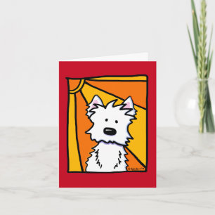 Tarjeta de nota Westie Sunshine