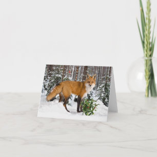 Tarjeta de nota "Winter Fox"