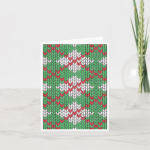 Tarjeta de nota XMAS ARGYLE KNIT Navidades / Verti