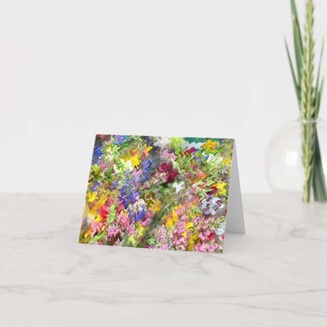 Tarjeta de nota y saludo de Disturbios de color (Anverso)