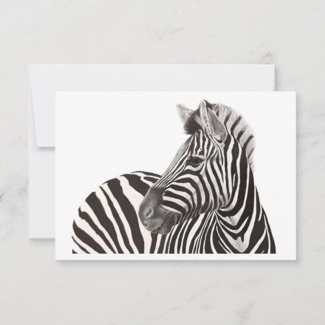 Tarjeta de nota Zebra (Anverso)
