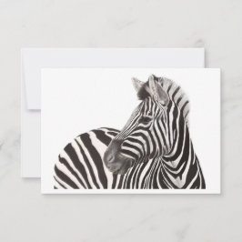 Tarjeta de nota Zebra