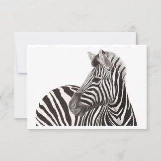 Tarjeta de nota Zebra