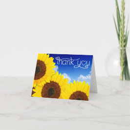 Tarjeta de notas azul floral girasol amarillo grac