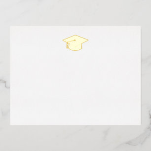 Tarjeta de notas con sobre de papel de aluminio de