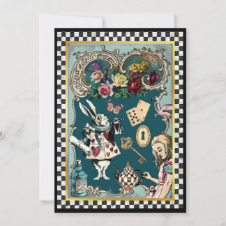 Tarjeta de notas de Alice in Wonderland